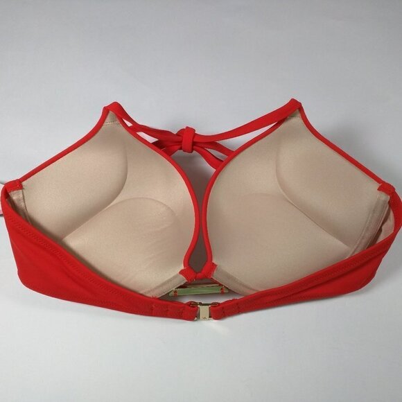 Victoria Secret 38DD Bombshell Push Up Bikini Top Red - Picture 2 of 12